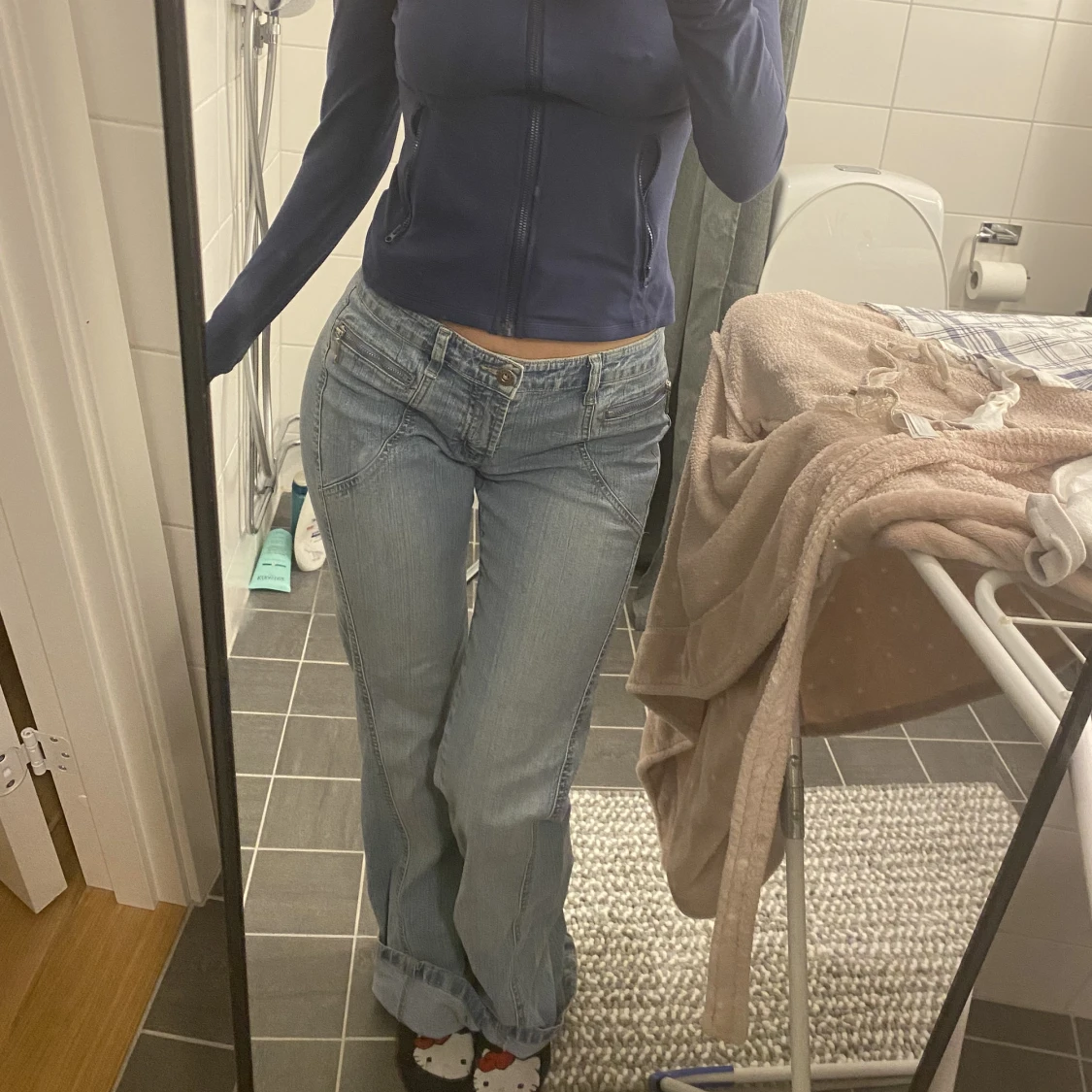 Lågmidjade jeans