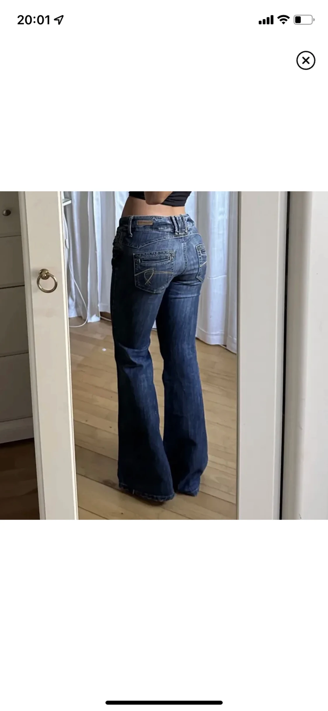 Lågmidjade jeans  - 90