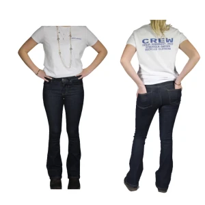 Vila Navy Denim - Vila Navy Denim  Jeansen är helt nya med lappen kvar. Modellen är 170 cm Jeansmodellen är utsvängd nertill 