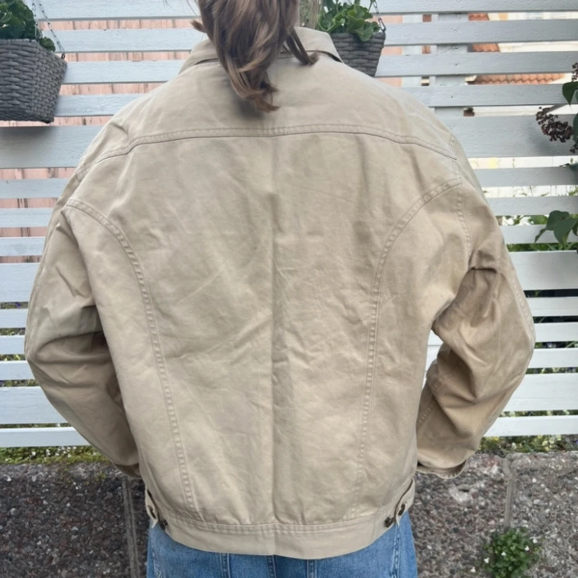 Beige jeansjacka - 91