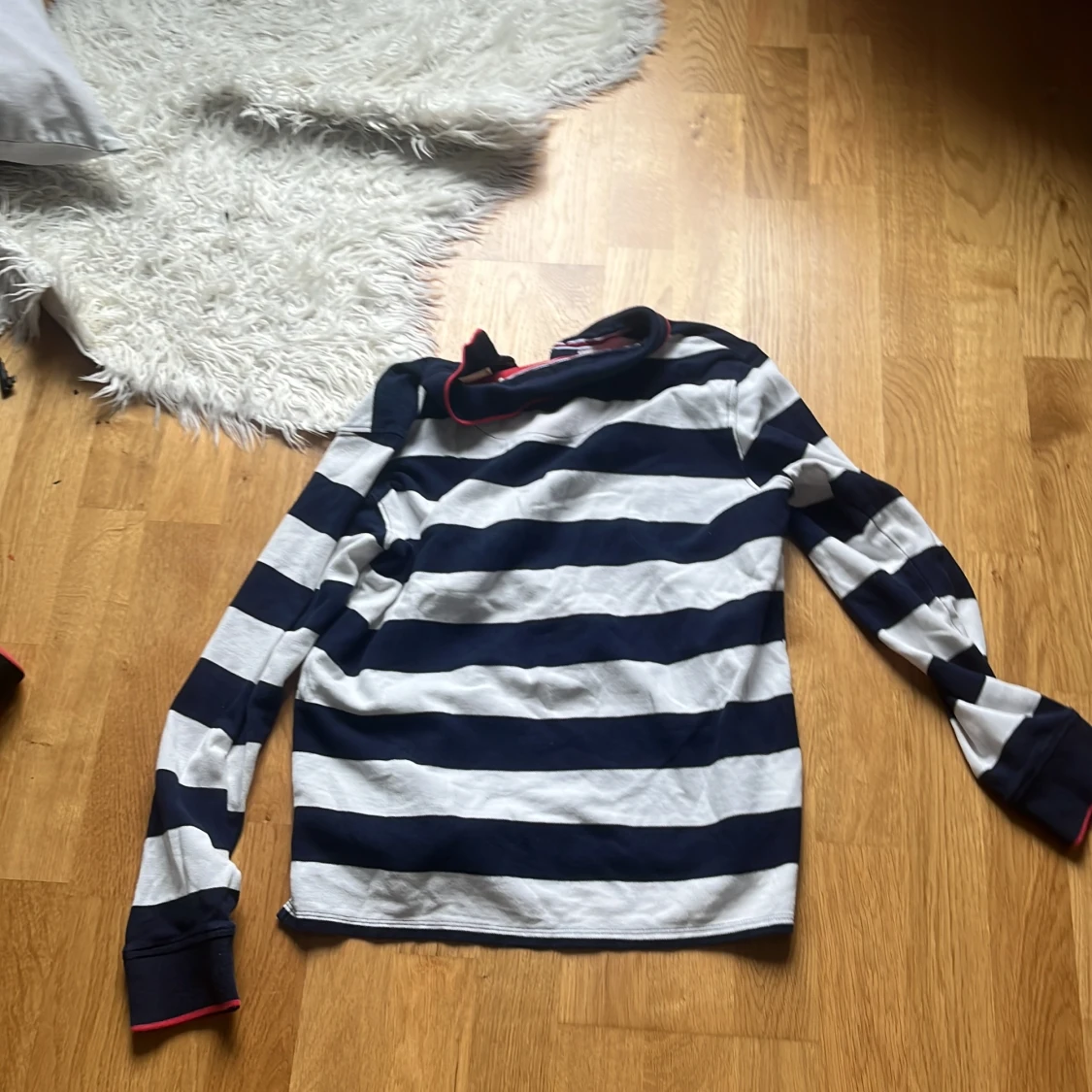 Lindex holly & white långärmad piké - 91