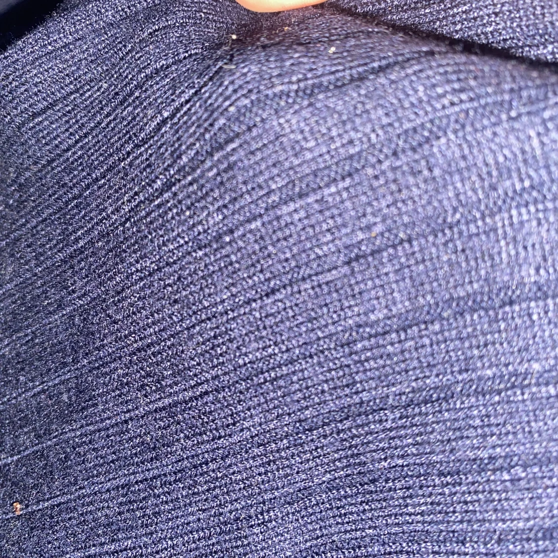 En Blå tröja med krage långärmad - 90