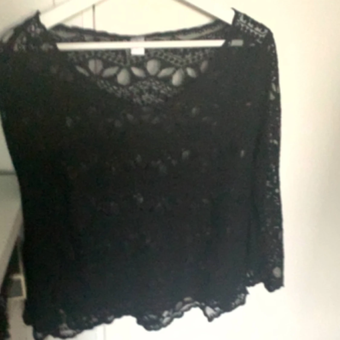 svart spetstopp - 90