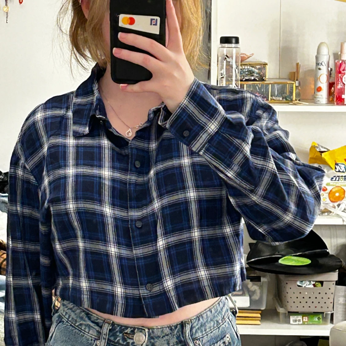 croppad skjorta från hm