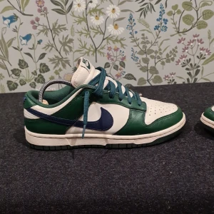 Dunks,skor - Hej, ett par nike dunks i färgen midnigt green kostar org runt 1300 kr