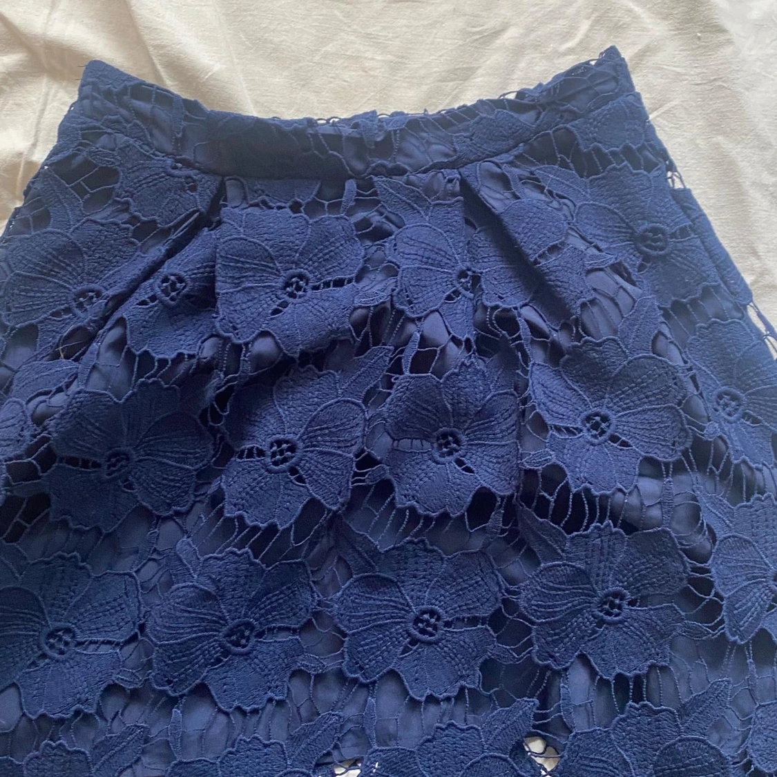 Blommig spets kjol - 91