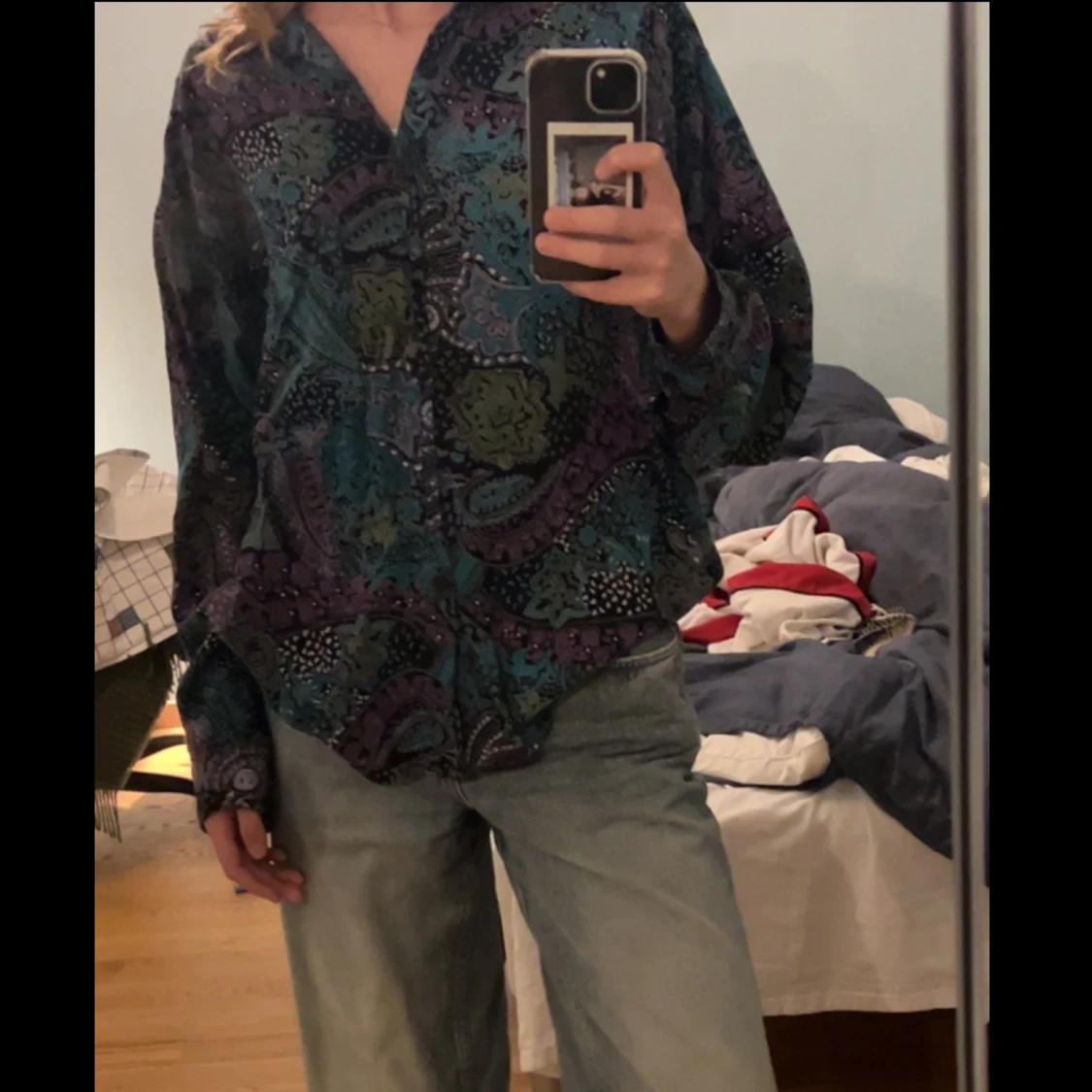 Mönstrad skjorta  - 90