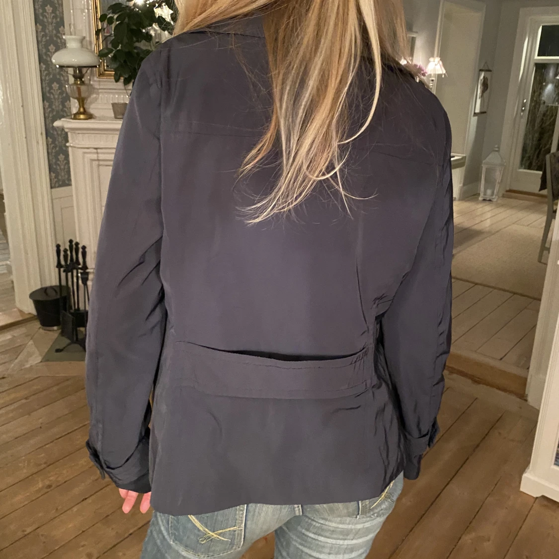 Marinblå kappa - 90