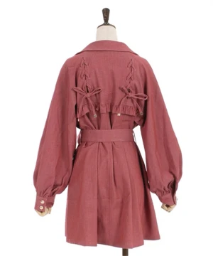 Axes Femme kappa, bohemisk kappa, romantisk röd kappa - Ny/oanvänd 