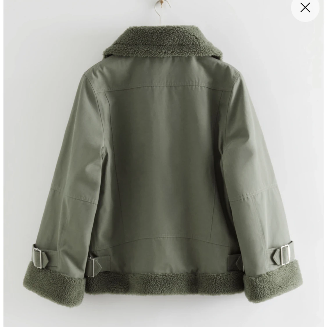 Grön vinter jacka  - 90