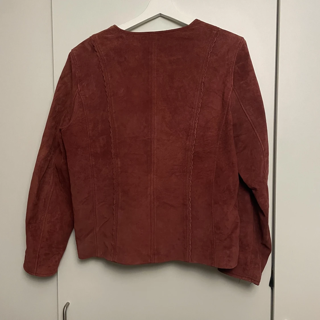 Vintage röd mocka jacka - 91