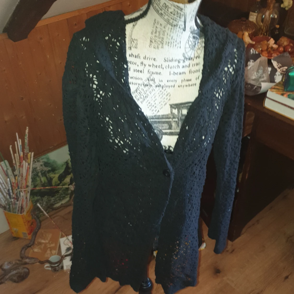 Stickad/virkad kofta - 91