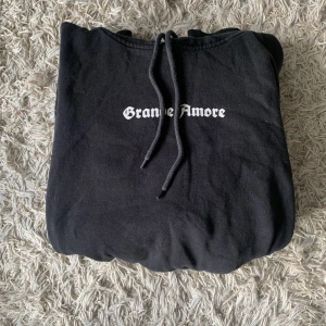 Hoodie  - Svart hoodie i storlek L , okej skick 