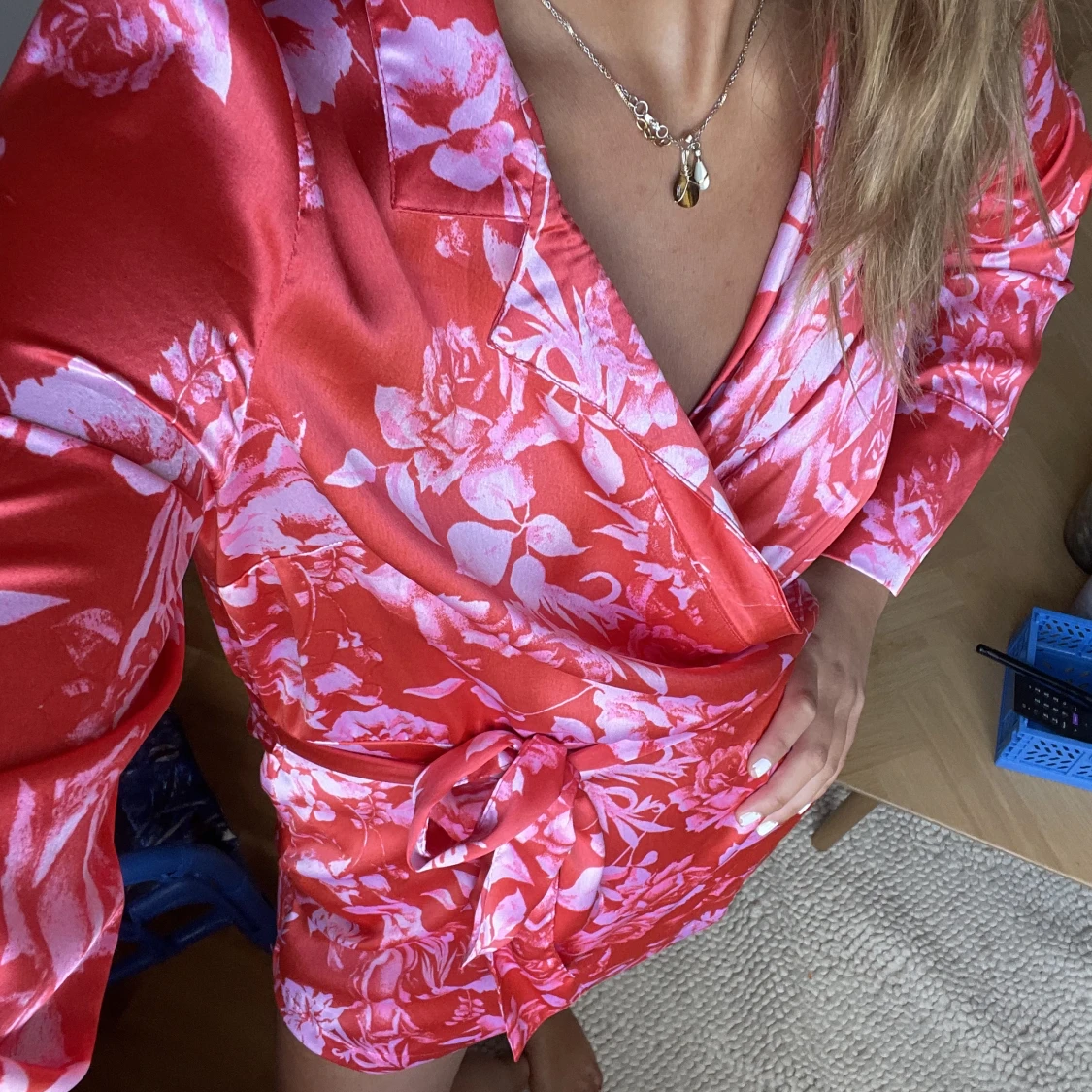 Blommig klänning - 90