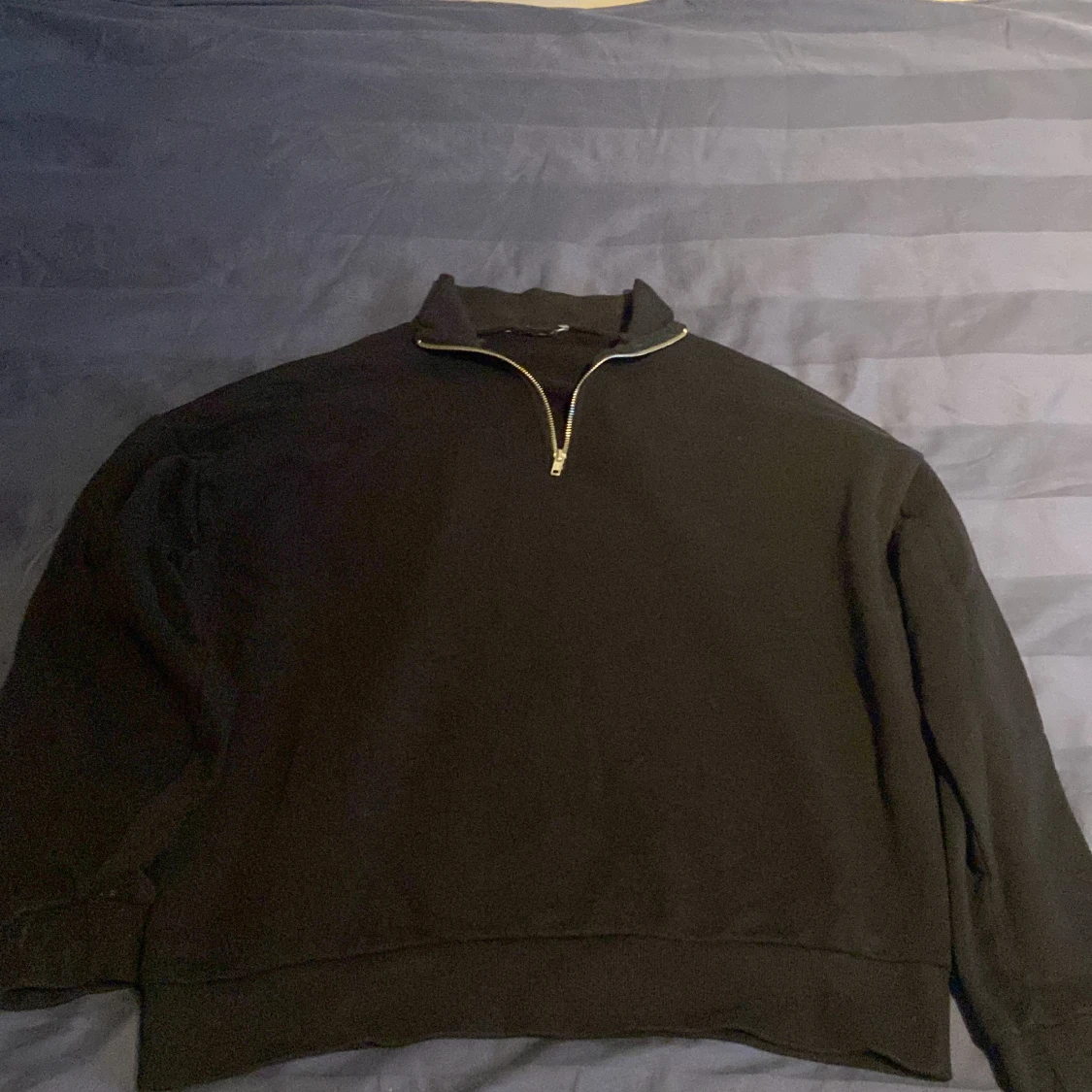 Halv zip hoddie oversize