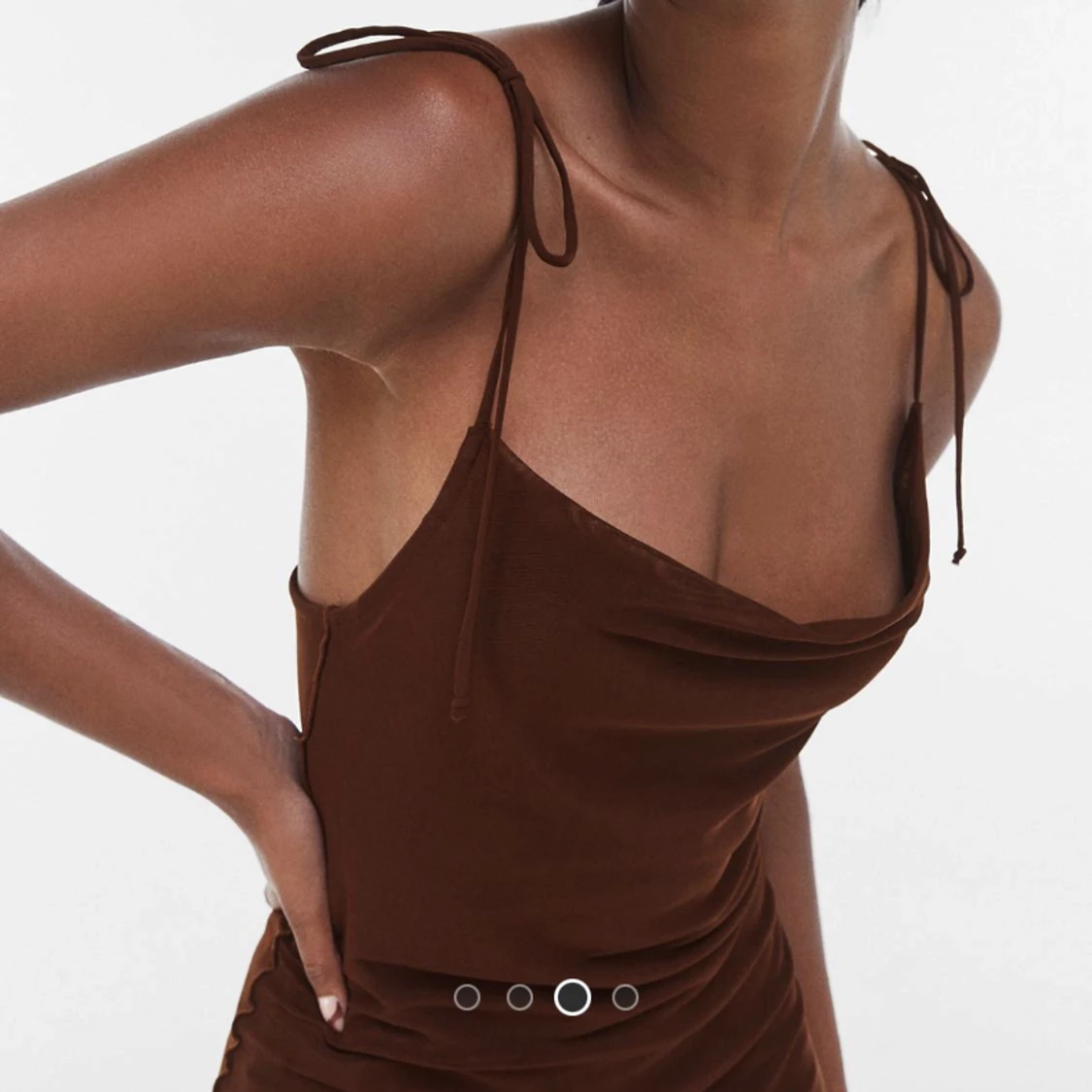 Brun klänning i strl S - 91