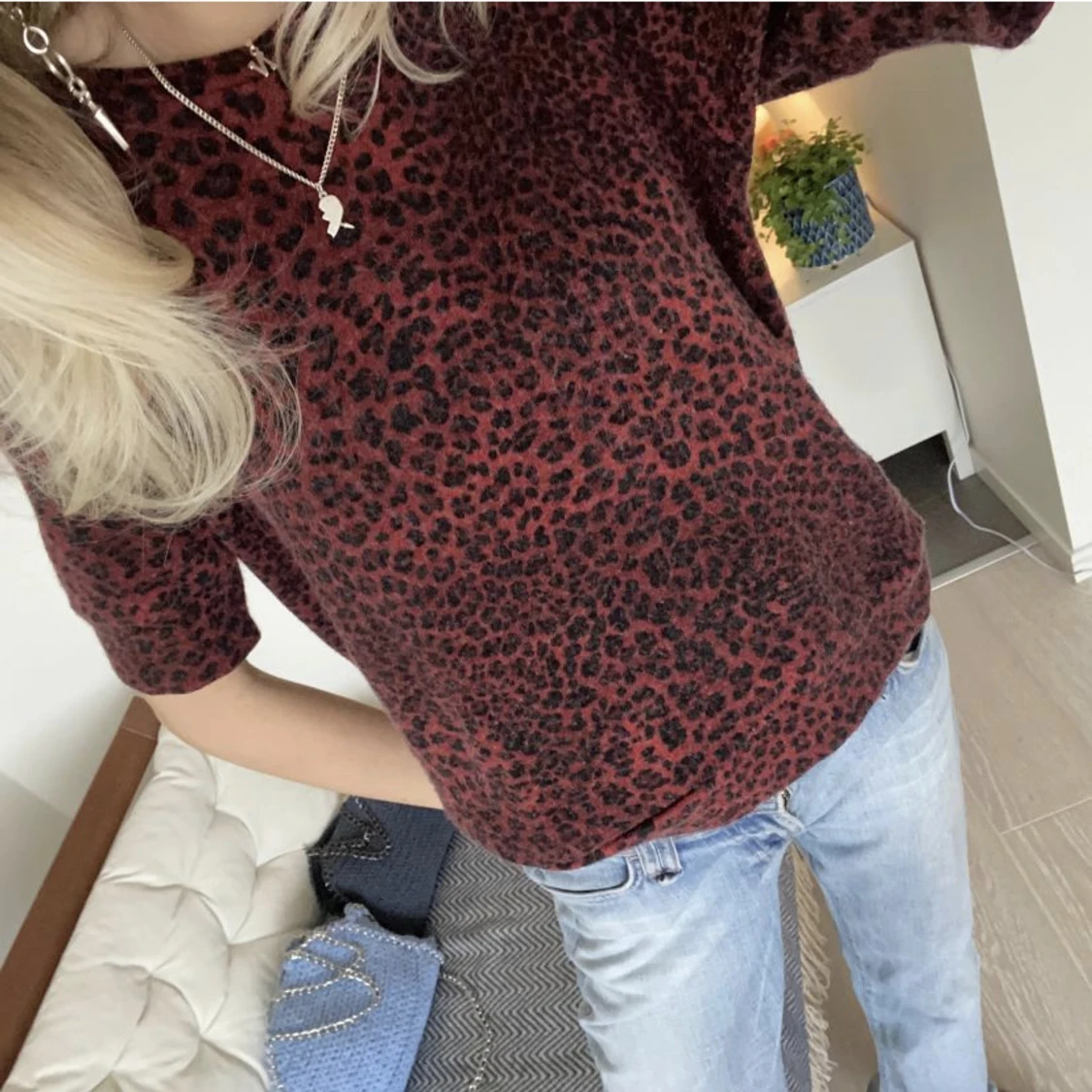 Stickad t-shirt - 90