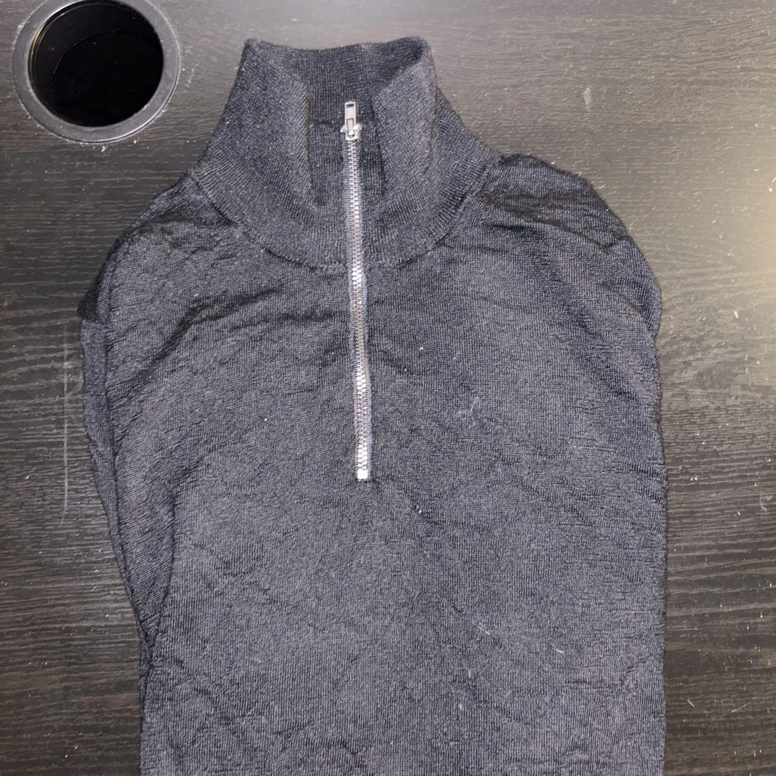 Stickad 1/4 zip