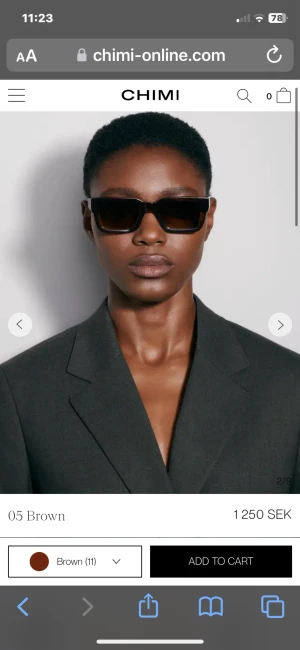 Chimi Eyewear  - Knappt använda solglasögon från Chimi Eyewear. Modellen är 05 och färgen är brun. Nypris är 1250