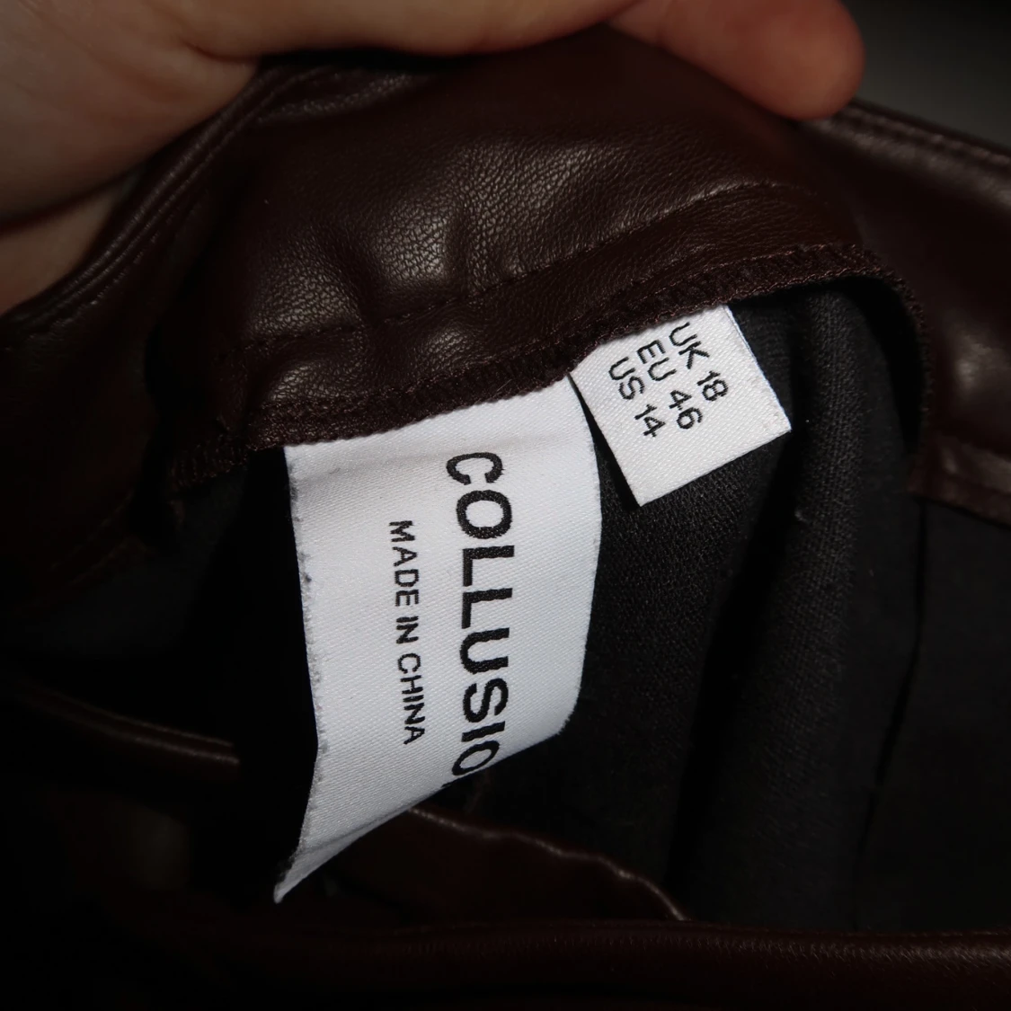 Bruna skinnbyxor - 28