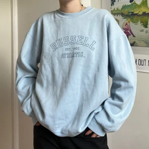 Hoddie - Ljusblå hoddie från humana i stl L passar s/m