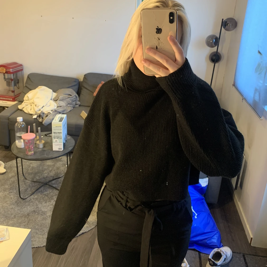 Stickad magtröja - 90