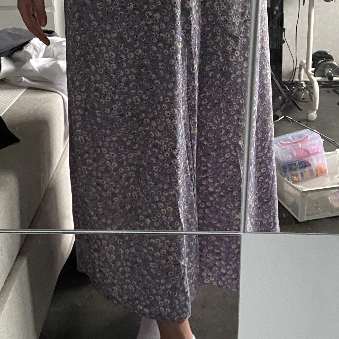 blommig långkjol - 90