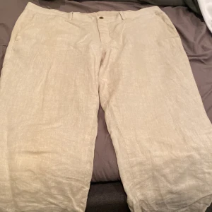 Dressman linnebyxor  - Linne byxor i waist 36 längd 32