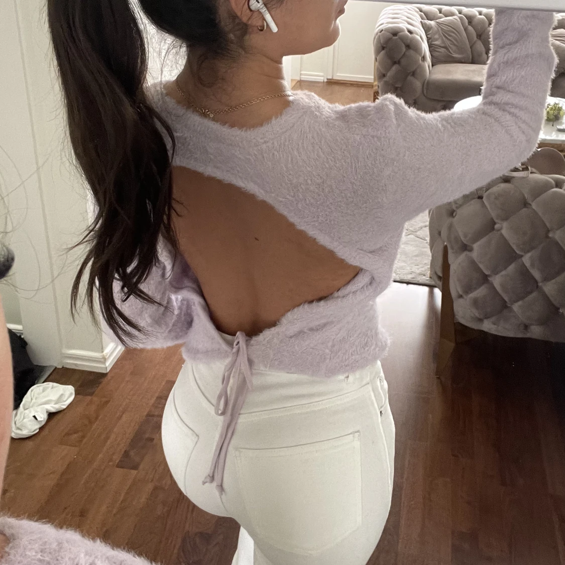 Tröja med öppen rygg💜 - 90