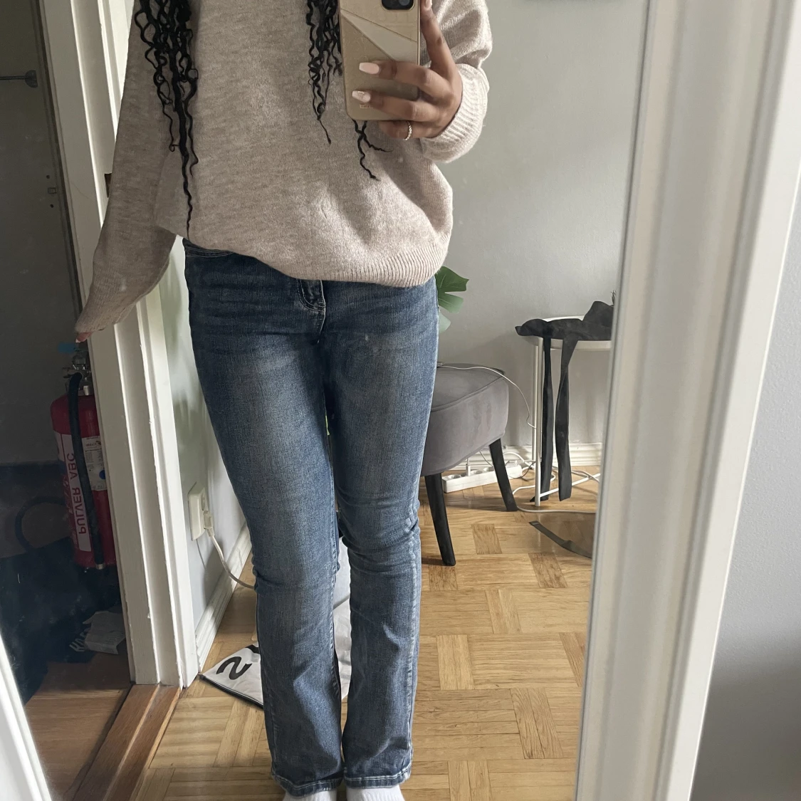 Jeans med diamant fickor - 90