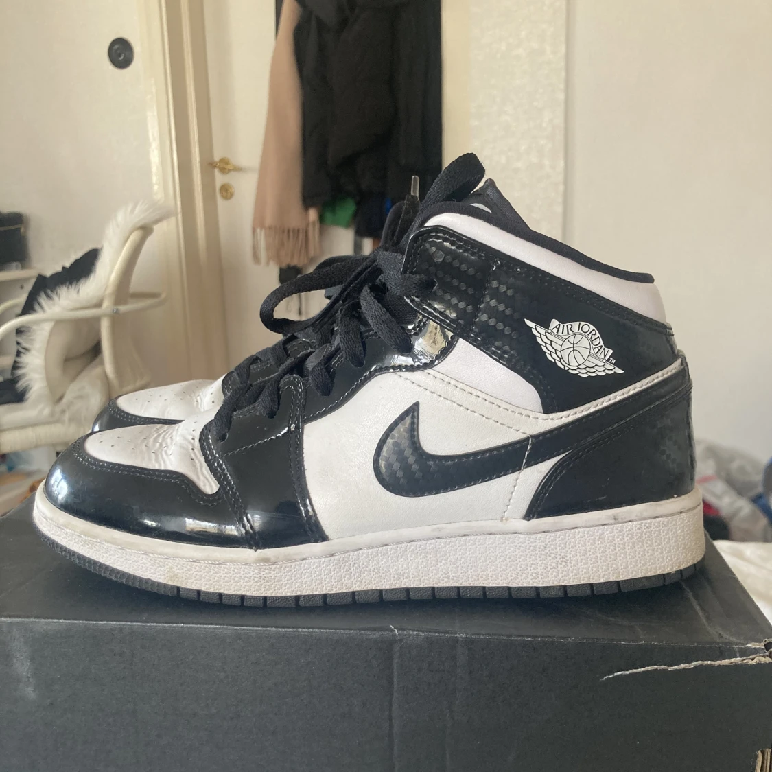 Jordan 1 mid carbon fiber - 91