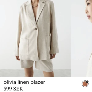 Linen blazer - Använd 2 ggr. Kostat 600 säljer för halva priset 🥰