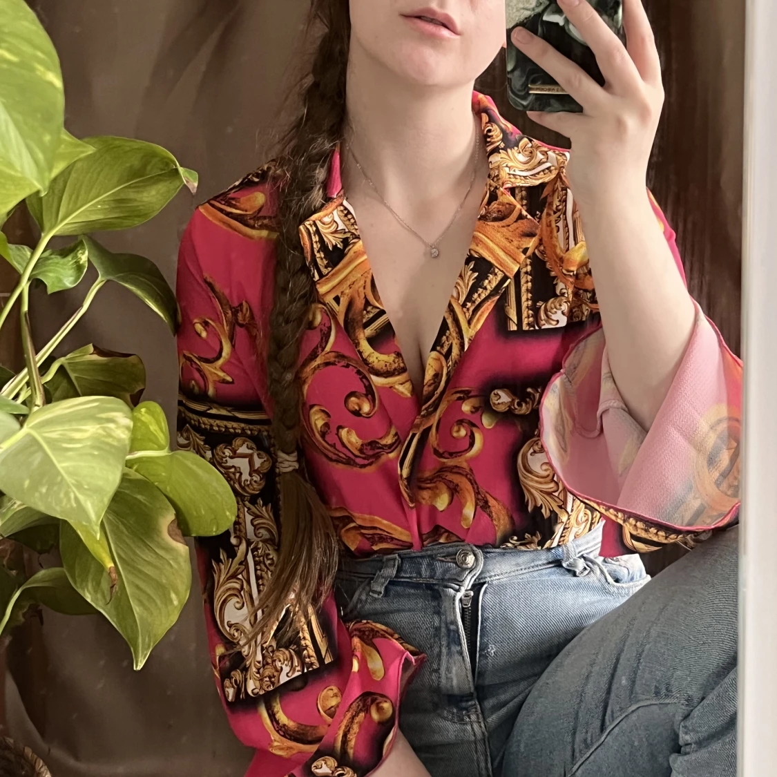 Mönstrad bodysuit 💖⚜️💖⚜️ - 90