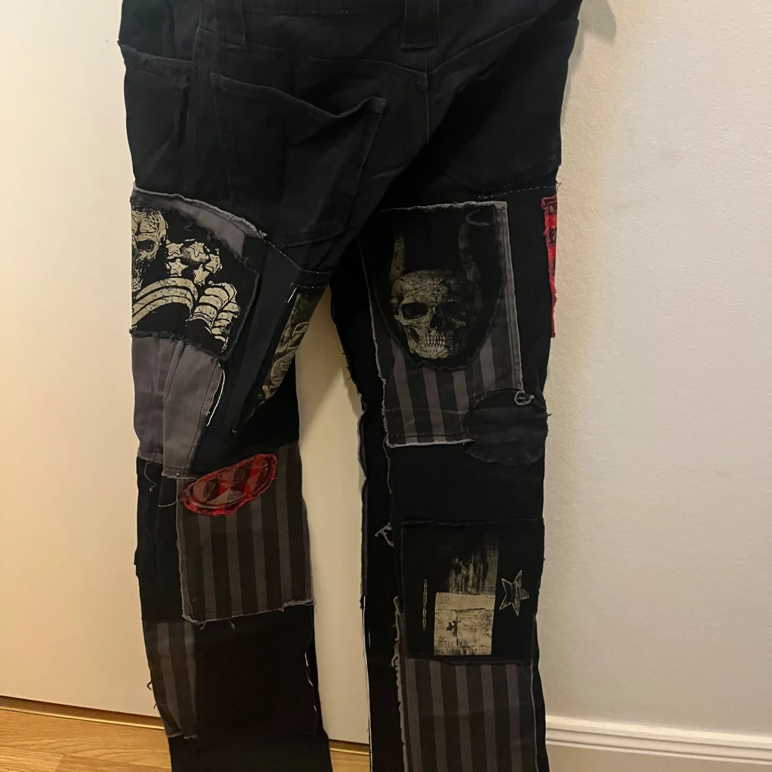 Lågmidjade jeans med tryck - 90