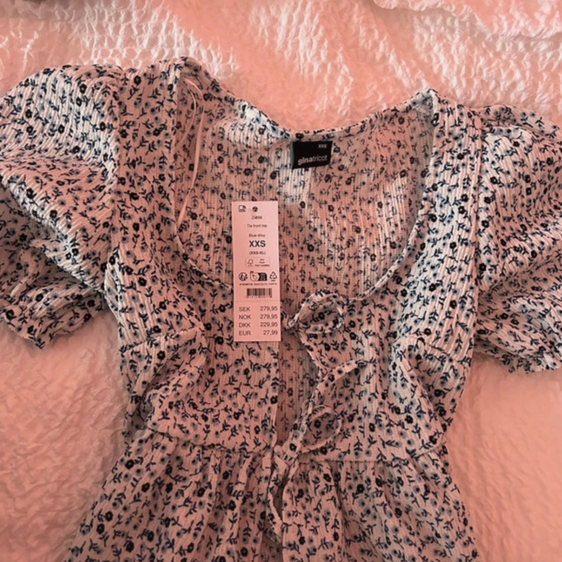 Gullig top blus - 90