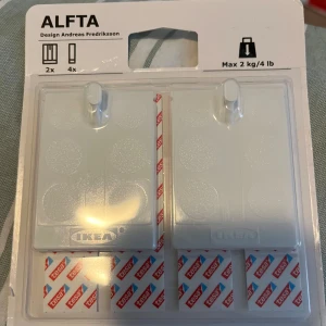 Alfta självhäftande krok för ram, vit - Köpt från Ikea. Förpackningen är oöppnad!! 