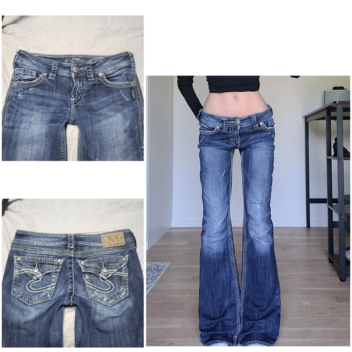 Lågmidjade jeans - 90