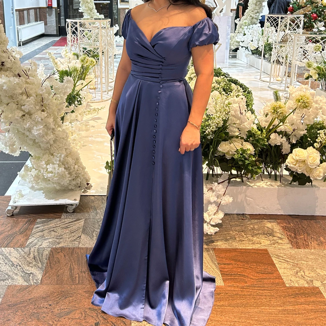 Marinblå klänning  - 90