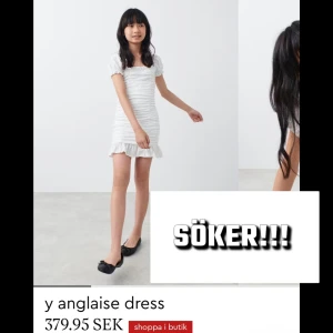 Anglaise Dress  - Söker denna anglaise dress från gina Tricot Young. Söker storlek 158-164. Kontakta ifall du har intresse av att sälja.