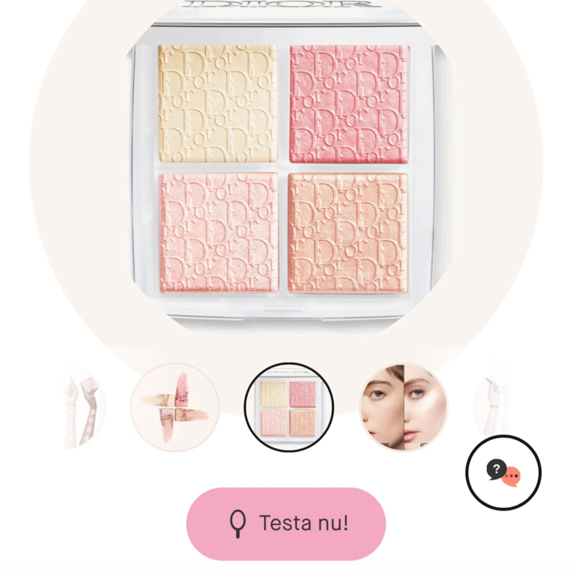 Dior backstage palett