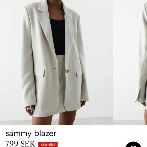 Kavaj + kjol - Grå/beige kavaj med tillhörande kjol från Gina Tricot, använt fåtal gånger💕  Ord. pris kavaj: 799kr Ord. pris kjol: 399kr