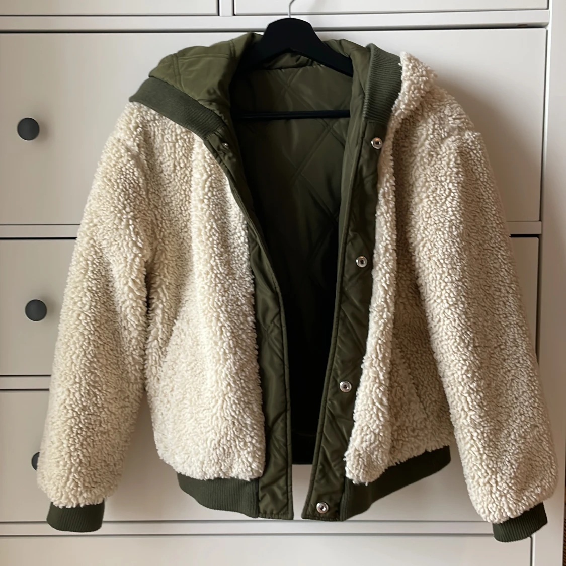 Reversible teddy green jacket - 2