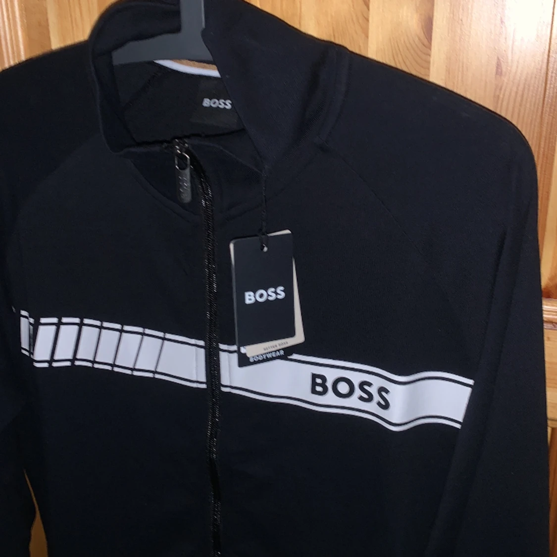 Hugo boss sweatshirt med dragkedja