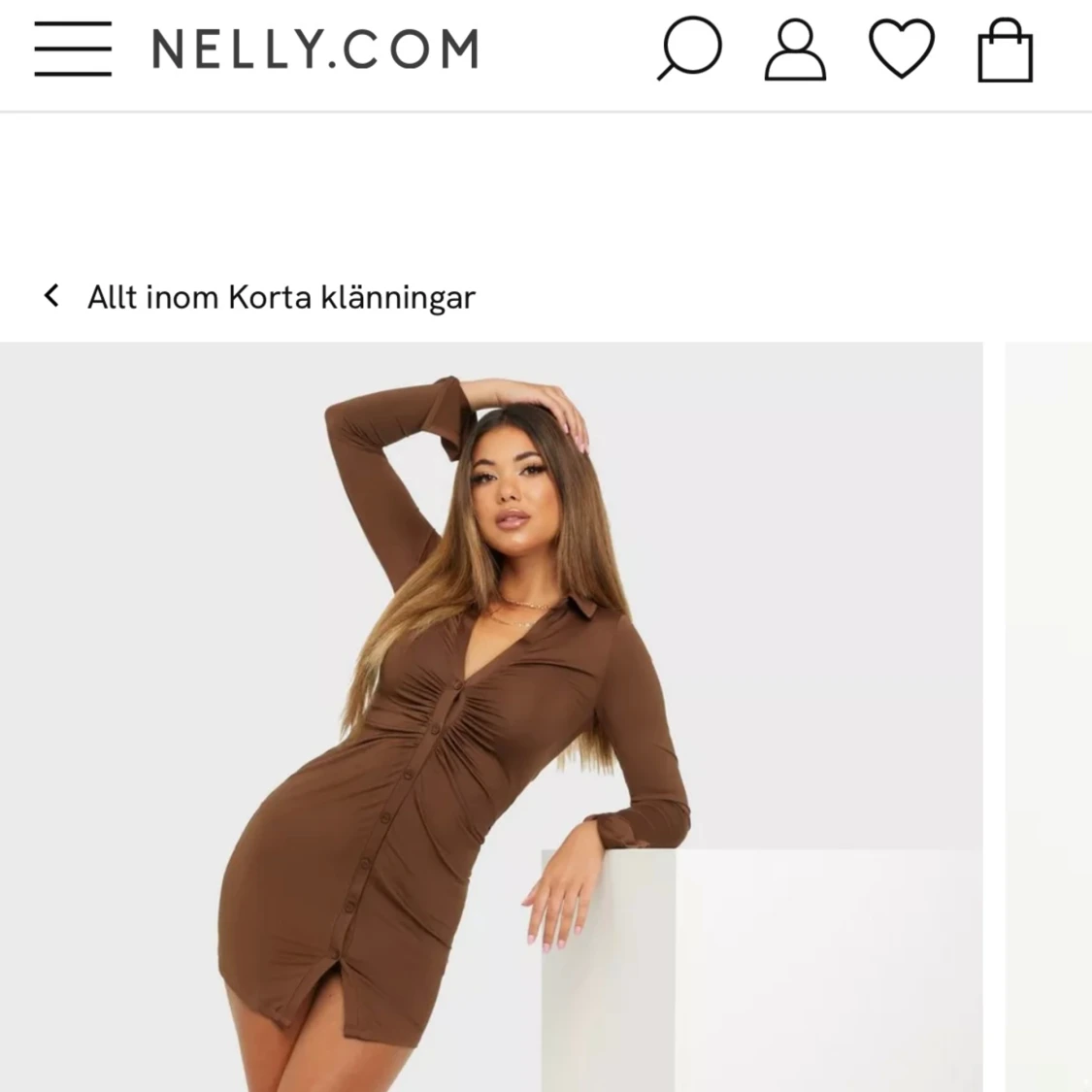 Brun klänning  - 91