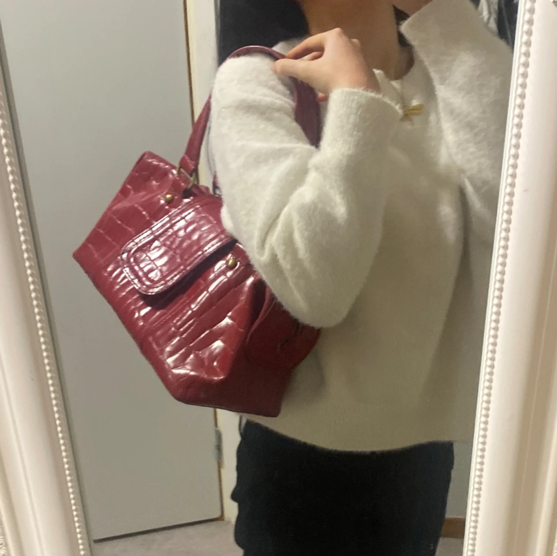 Vinröd väska 🍷 ✨ - 90