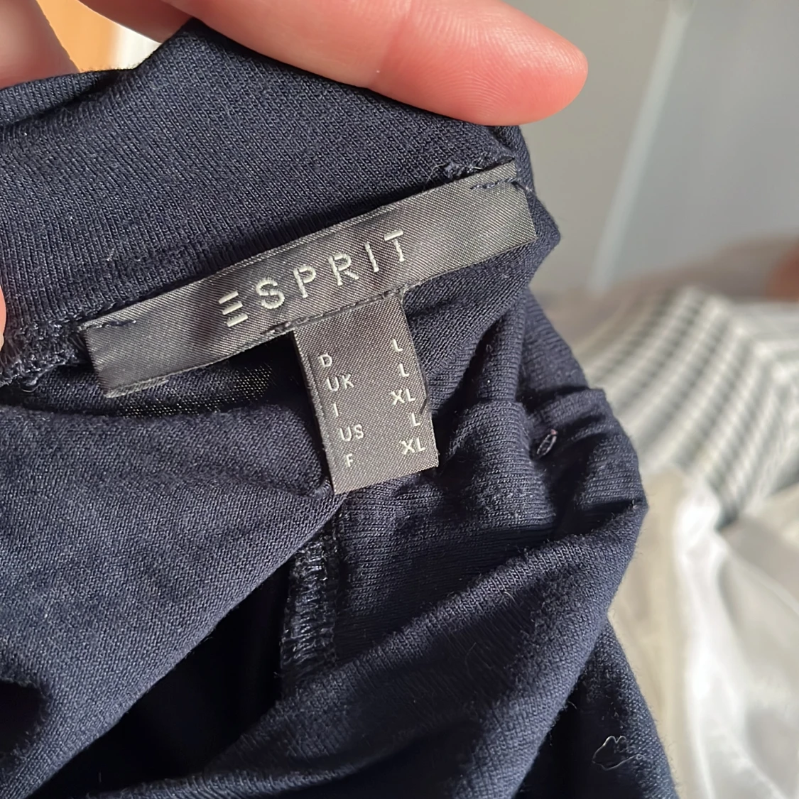 Marinblå Halvpolo med knappar - 92