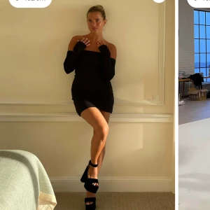 Djerf Avenue klänning - Säljer denna jättefina svarta tube klänningen och armarna som hör till. Den är från Djerf Avenue, slutsåld på hemsidan! Storlek M…..den är jättefin bara lite liten på mig har bara använt den tre gånger så den är som ny.💗💗💗