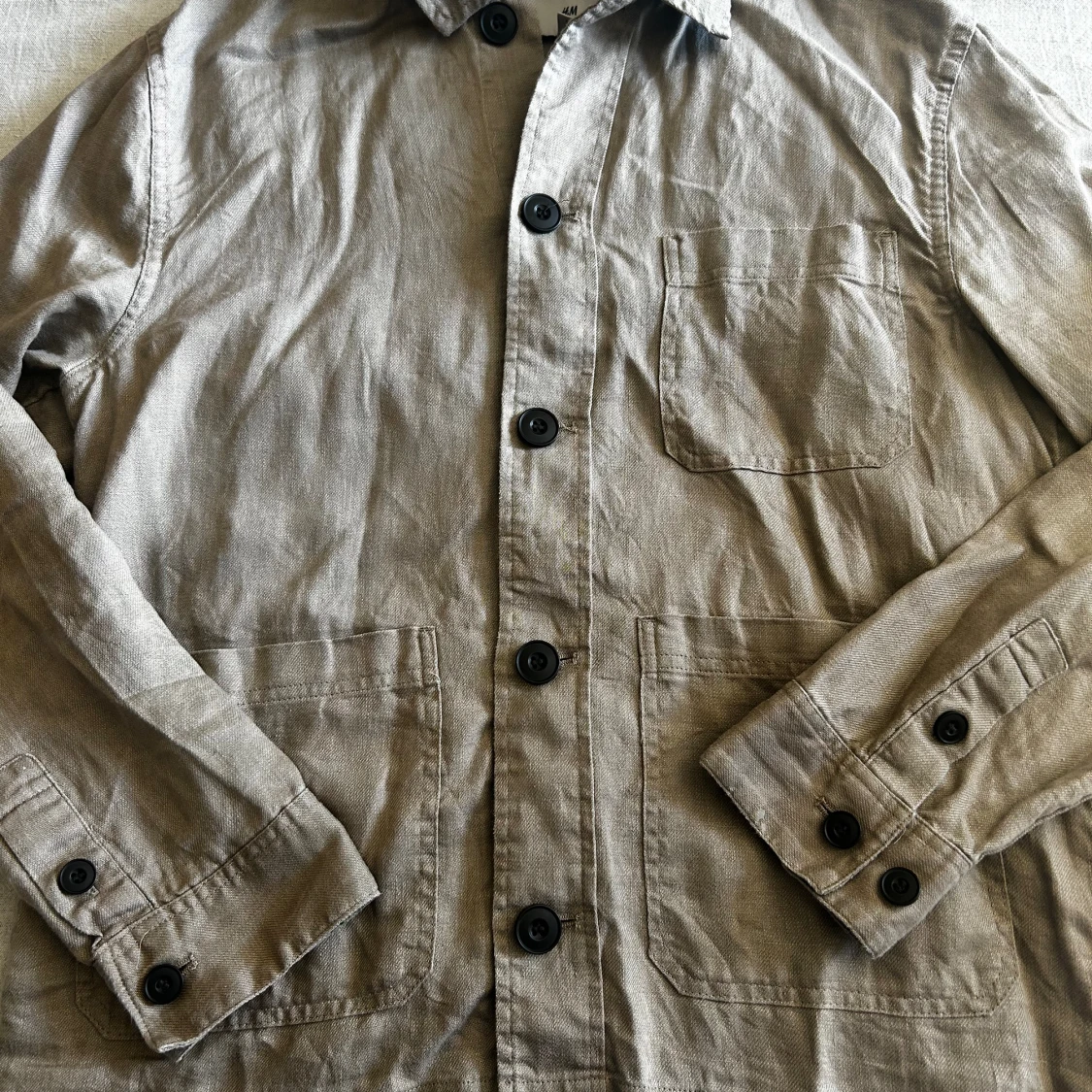 Overshirt i linne - 90