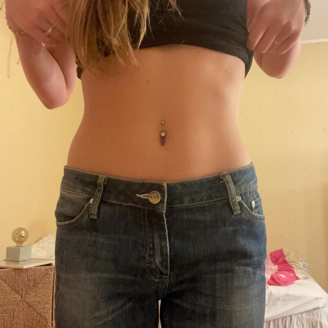 Lågmidjade acne jeans - 91