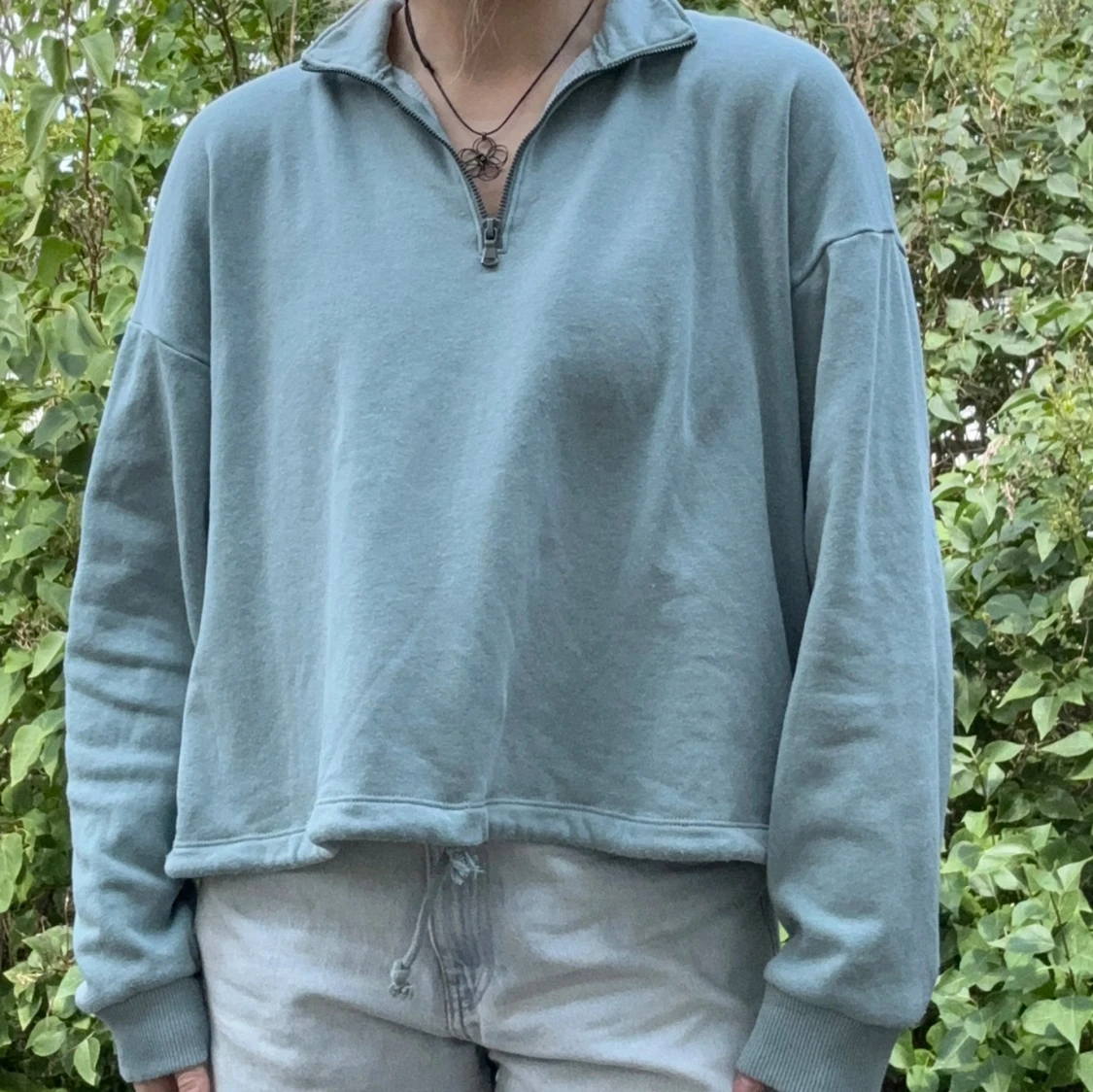 Tröja med zip och justerbar midja - 91